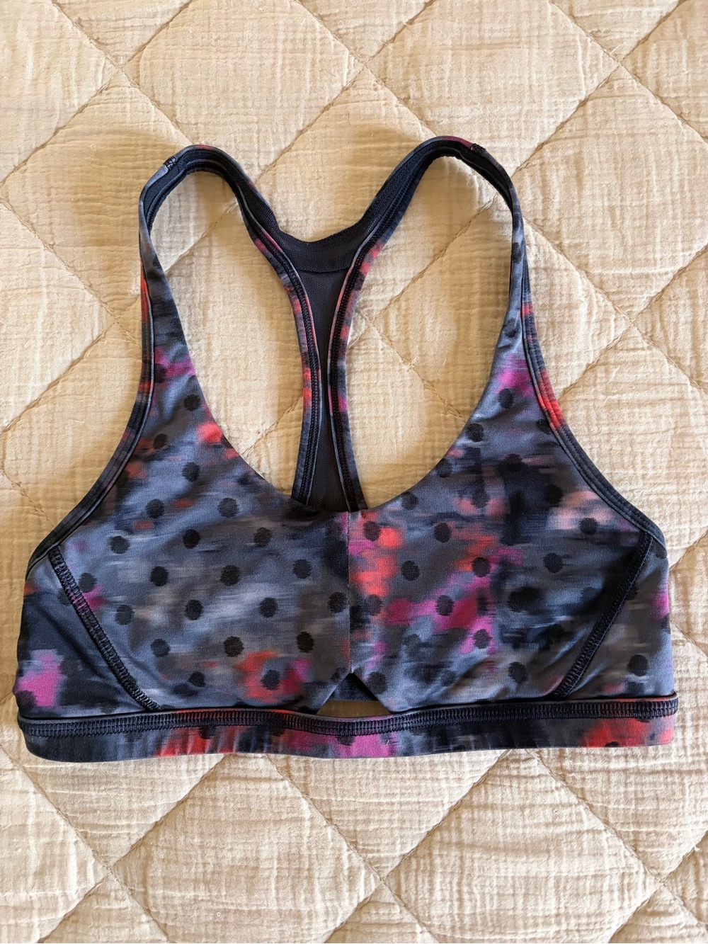 lululemon Multicolor Polka Dot Sports Bra size 4
